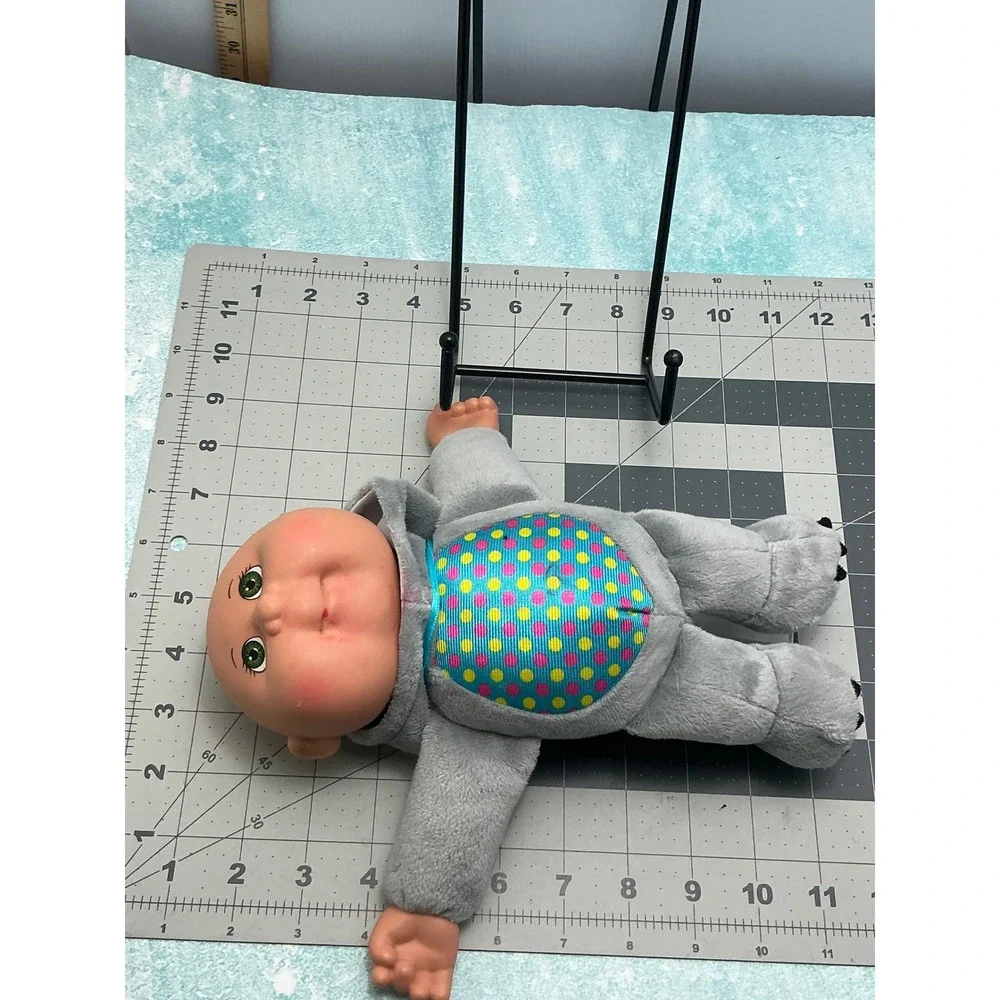 Cabbage Patch Kids Cuties Koala Plush Doll Gray Polka Dot 9 Inch Green Eyes